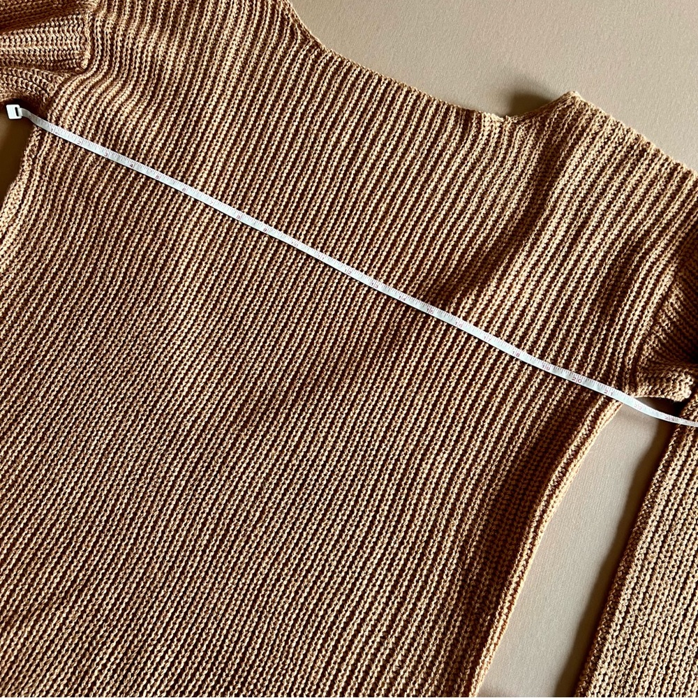 Nasty Gal Camel Backless Knit Sweater - Picture 10 of 13